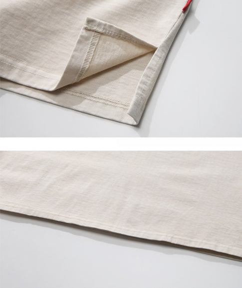 ダブルユーブイプロジェクト(WV PROJECT) Inside Stitch short sleeves beige MJST7268