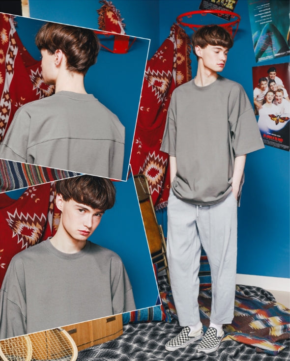 ダブルユーブイプロジェクト(WV PROJECT) Irish half-sleeved tea shirt Deep Gray KHST7281