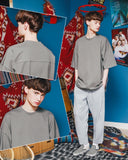 ダブルユーブイプロジェクト(WV PROJECT) Irish half-sleeved tea shirt Deep Gray KHST7281