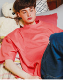 ダブルユーブイプロジェクト(WV PROJECT) Irish half-sleeved tea shirt Coral KHST7281