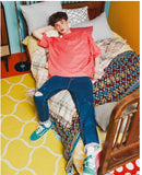 ダブルユーブイプロジェクト(WV PROJECT) Irish half-sleeved tea shirt Coral KHST7281