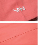 ダブルユーブイプロジェクト(WV PROJECT) Irish half-sleeved tea shirt Coral KHST7281
