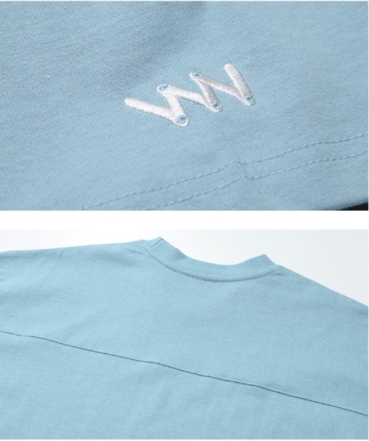 ダブルユーブイプロジェクト(WV PROJECT) Irish half-sleeved tea shirt Blue Gray KHST7281