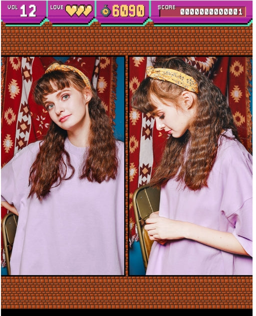 ダブルユーブイプロジェクト(WV PROJECT) Irish half-sleeved tea shirt Black KHST7281