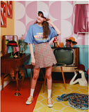 ダブルユーブイプロジェクト(WV PROJECT) MEET YOU half-sleeved tea shirt Blue SYST7250