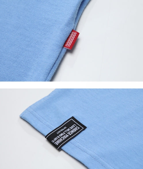 ダブルユーブイプロジェクト(WV PROJECT) MEET YOU half-sleeved tea shirt Blue SYST7250