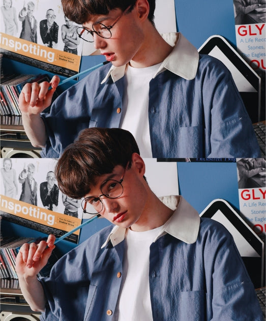 ダブルユーブイプロジェクト(WV PROJECT) SHIRRING BIG SHORT SLEEVE SHIRTS NAVY SWSS7278