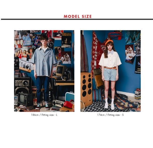 ダブルユーブイプロジェクト(WV PROJECT) SHIRRING BIG SHORT SLEEVE SHIRTS NAVY SWSS7278