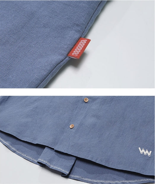 ダブルユーブイプロジェクト(WV PROJECT) SHIRRING BIG SHORT SLEEVE SHIRTS NAVY SWSS7278