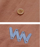 ダブルユーブイプロジェクト(WV PROJECT) SHIRRING BIG SHORT SLEEVE SHIRTS BROWN SWSS7278
