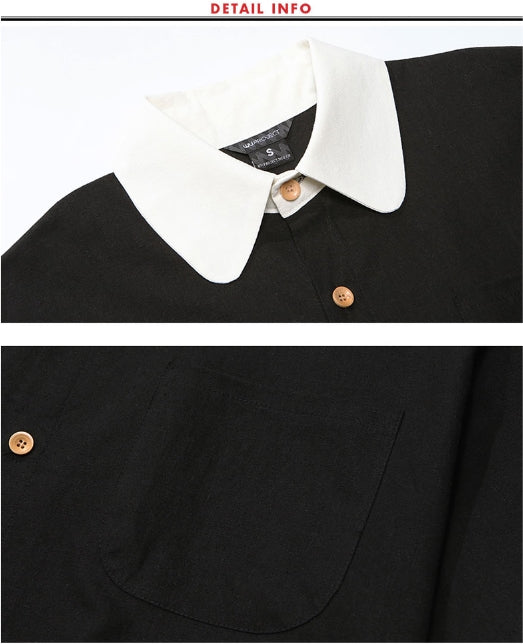 ダブルユーブイプロジェクト(WV PROJECT) SHIRRING BIG SHORT SLEEVE SHIRTS BRACK SWSS7278