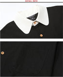ダブルユーブイプロジェクト(WV PROJECT) SHIRRING BIG SHORT SLEEVE SHIRTS BRACK SWSS7278