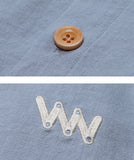 ダブルユーブイプロジェクト(WV PROJECT) SHIRRING BIG SHORT SLEEVE SHIRTS BLUE GRAY SWSS7278
