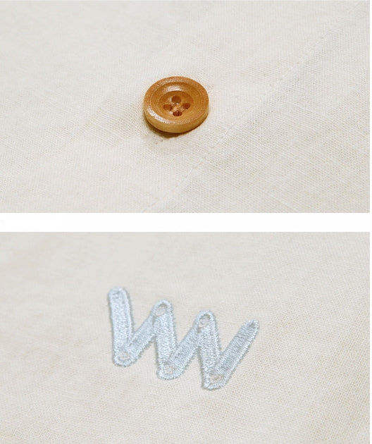 ダブルユーブイプロジェクト(WV PROJECT) SHIRRING BIG SHORT SLEEVE SHIRTS IVORY SWSS7278