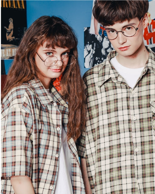 ダブルユーブイプロジェクト(WV PROJECT) SHURE CHECK SHIRTS BLUE YRSS7253