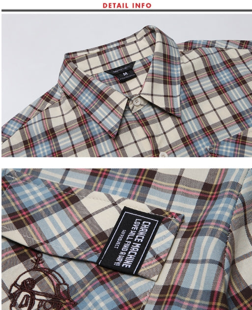 ダブルユーブイプロジェクト(WV PROJECT) SHURE CHECK SHIRTS BLUE YRSS7253