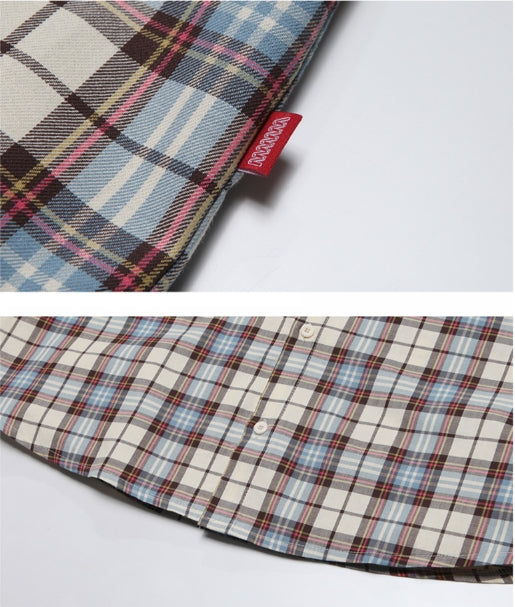 ダブルユーブイプロジェクト(WV PROJECT) SHURE CHECK SHIRTS BLUE YRSS7253
