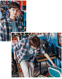 ダブルユーブイプロジェクト(WV PROJECT) NEWBIE BASIC CHECK SHORT SHIRTS Violet Mint JJSS7272
