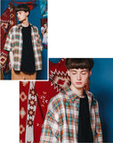 ダブルユーブイプロジェクト(WV PROJECT) NEWBIE BASIC CHECK SHORT SHIRTS Green mustard JJSS7272