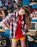 ダブルユーブイプロジェクト(WV PROJECT) NEWBIE BASIC CHECK SHORT SHIRTS Green mustard JJSS7272