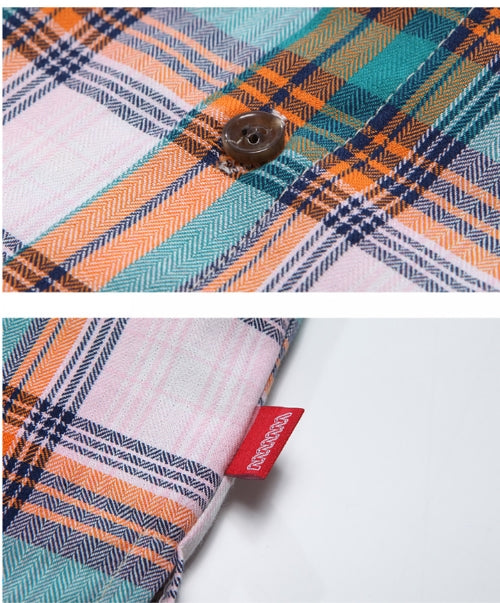 ダブルユーブイプロジェクト(WV PROJECT) NEWBIE BASIC CHECK SHORT SHIRTS Green mustard JJSS7272