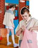 ダブルユーブイプロジェクト(WV PROJECT) TWO TON YOKE SHORT-SHIRTS beige SWSS7285