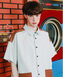 ダブルユーブイプロジェクト(WV PROJECT) TWO TON YOKE SHORT-SHIRTS BLUE SWSS7285