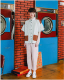 ダブルユーブイプロジェクト(WV PROJECT) TWO TON YOKE SHORT-SHIRTS BLUE SWSS7285
