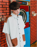 ダブルユーブイプロジェクト(WV PROJECT) TWO TON YOKE SHORT-SHIRTS BLUE SWSS7285