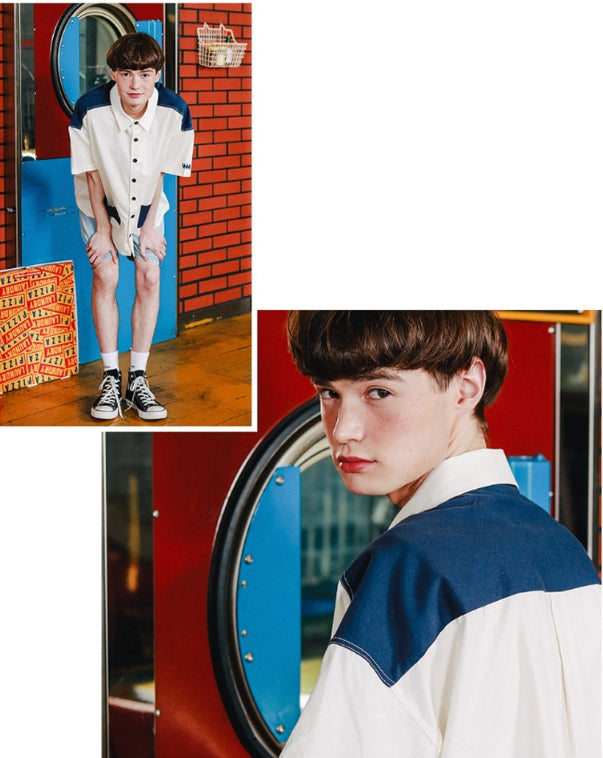 ダブルユーブイプロジェクト(WV PROJECT) TWO TON YOKE SHORT-SHIRTS IVORY SWSS7285