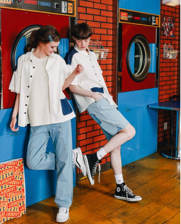 ダブルユーブイプロジェクト(WV PROJECT) TWO TON YOKE SHORT-SHIRTS IVORY SWSS7285