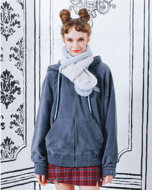 ダブルユーブイプロジェクト(WV PROJECT) CHOOSE UP FLEECE HOOD ZIPUP BLUEGRAY YROT7222