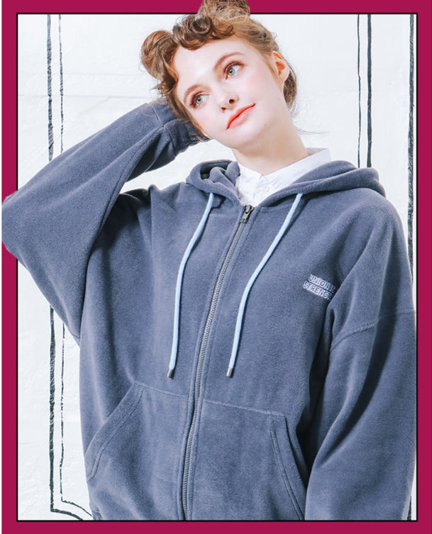 ダブルユーブイプロジェクト(WV PROJECT) CHOOSE UP FLEECE HOOD ZIPUP BLUEGRAY YROT7222