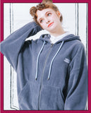 ダブルユーブイプロジェクト(WV PROJECT) CHOOSE UP FLEECE HOOD ZIPUP BLUEGRAY YROT7222