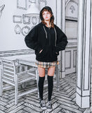 ダブルユーブイプロジェクト(WV PROJECT) CHOOSE UP FLEECE HOOD ZIPUP BLACK YROT7222