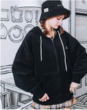 ダブルユーブイプロジェクト(WV PROJECT) CHOOSE UP FLEECE HOOD ZIPUP BLACK YROT7222