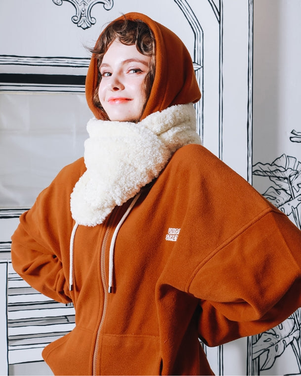 ダブルユーブイプロジェクト(WV PROJECT) CHOOSE UP FLEECE HOOD ZIPUP Camel YROT7222