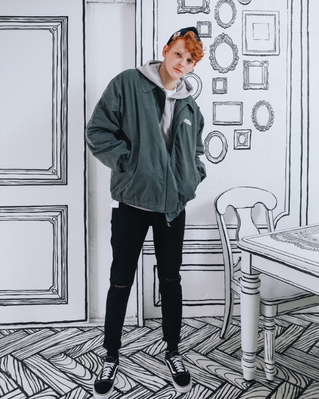 ダブルユーブイプロジェクト(WV PROJECT) CANU COTTON JACKET Charcoal MJJK7218