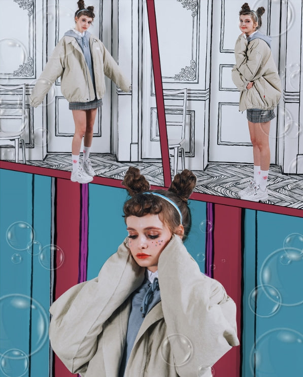 ダブルユーブイプロジェクト(WV PROJECT) CANU COTTON JACKET BEIGE MJJK7218