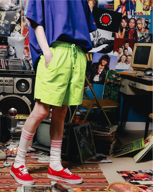 ダブルユーブイプロジェクト(WV PROJECT) AWAY SHORTS LIME MJSP7247