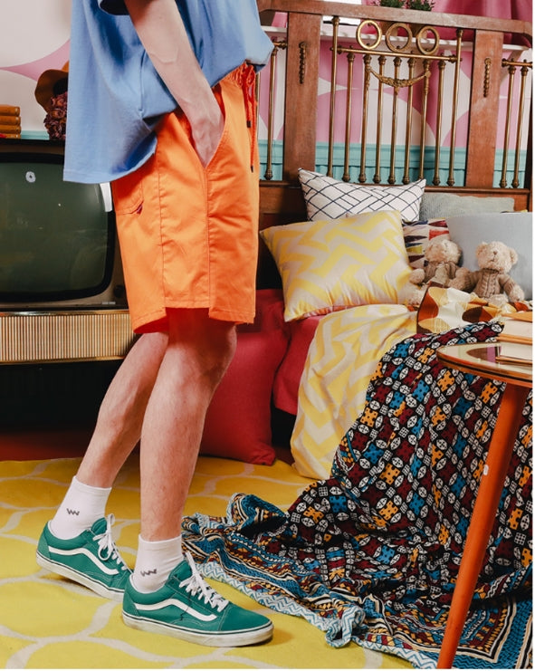 ダブルユーブイプロジェクト(WV PROJECT) AWAY SHORTS ORANGE MJSP7247