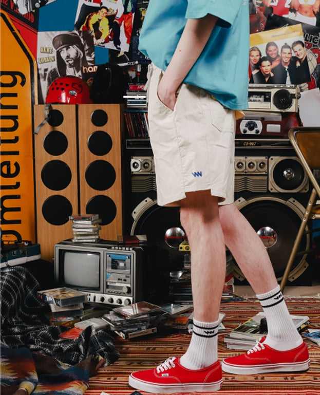 ダブルユーブイプロジェクト(WV PROJECT) AWAY SHORTS CREAM MJSP7247