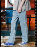 ダブルユーブイプロジェクト(WV PROJECT) TOMSON SEMI-WIDE DENM PANTS LIGHT BLUE CJLP7277