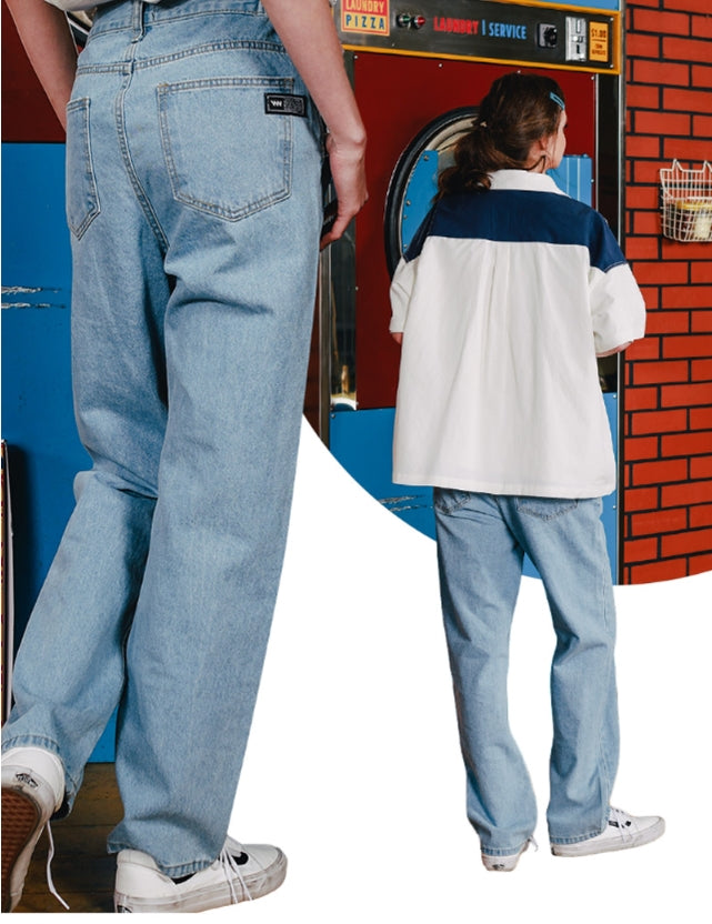 ダブルユーブイプロジェクト(WV PROJECT) TOMSON SEMI-WIDE DENM PANTS LIGHT BLUE CJLP7277