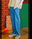 ダブルユーブイプロジェクト(WV PROJECT) TOMSON SEMI-WIDE DENM PANTS BLUE CJLP7277