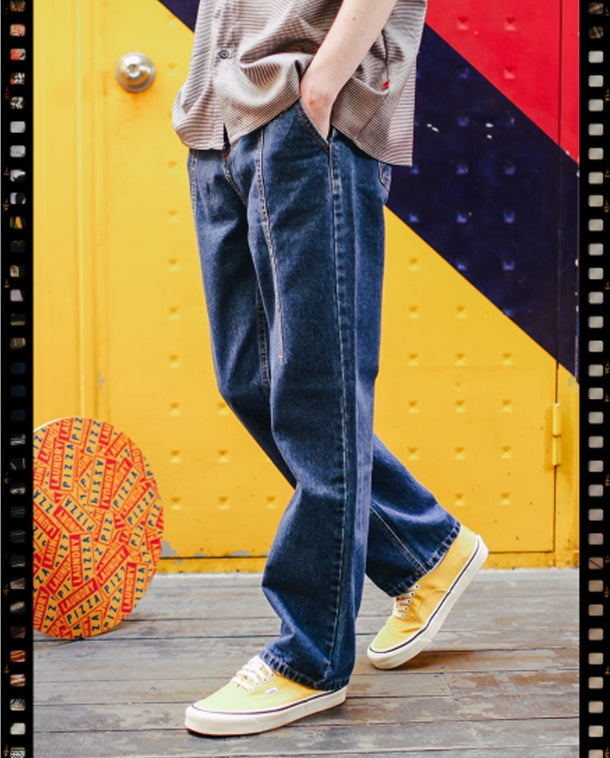 ダブルユーブイプロジェクト(WV PROJECT) TOMSON SEMI-WIDE DENM PANTS BLUE CJLP7277