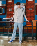 ダブルユーブイプロジェクト(WV PROJECT) TOMSON SEMI-WIDE DENM PANTS BLUE CJLP7277