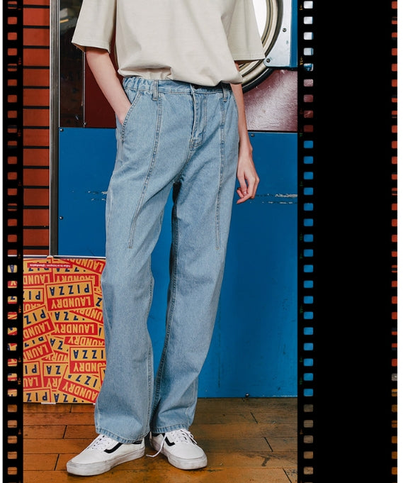 ダブルユーブイプロジェクト(WV PROJECT) TOMSON SEMI-WIDE DENM PANTS DEEPBLUE CJLP7277