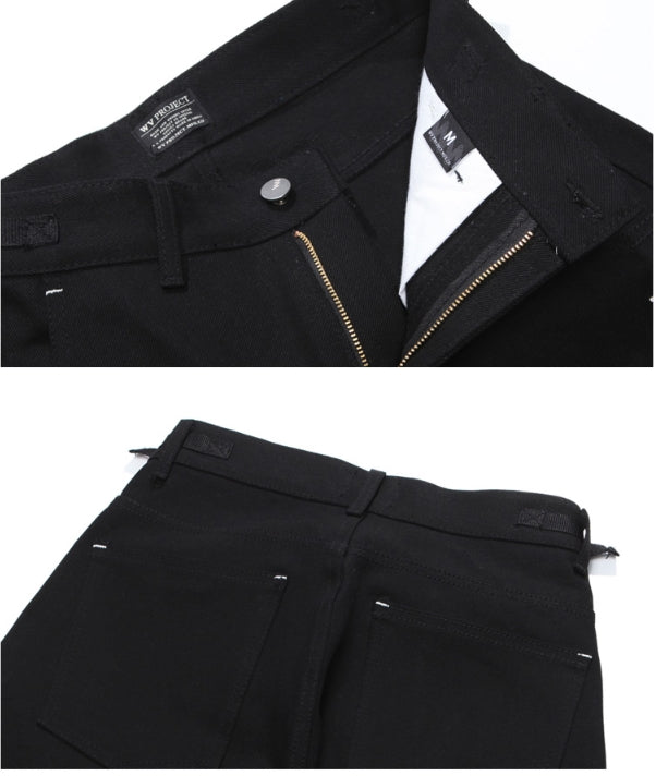 ダブルユーブイプロジェクト(WV PROJECT) Dylan DENIM PANTS BLACK CJLP7279