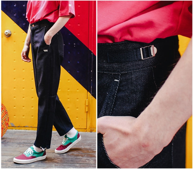 ダブルユーブイプロジェクト(WV PROJECT) Dylan DENIM PANTS BLUE CJLP7279